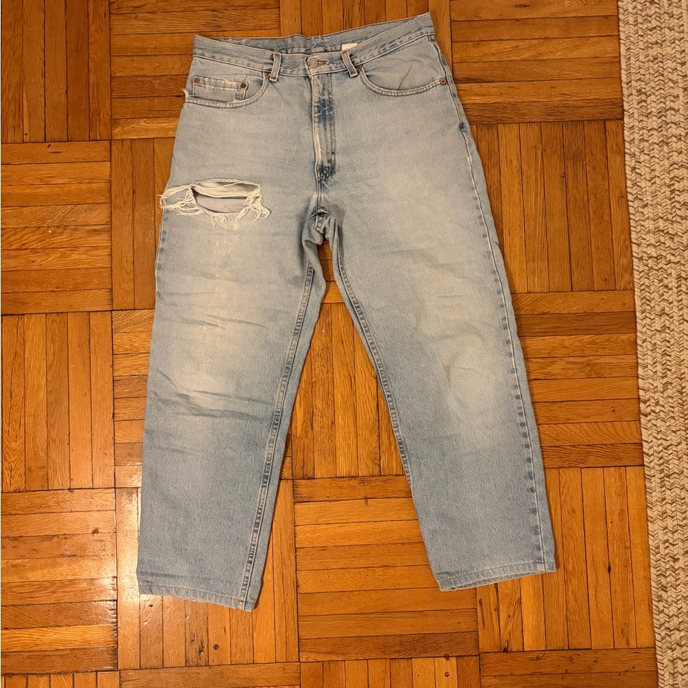 Distressed Levi’s Jeans
